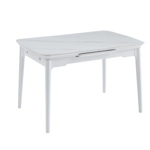 Стіл Аскольд (Askold ) 120(160)*80*75 Show White Matt + white leg