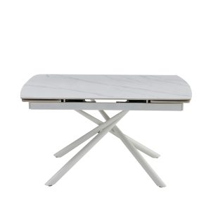 Стіл Філіп (Rhilip) 140(200)*90*76 Show white matt+white leg