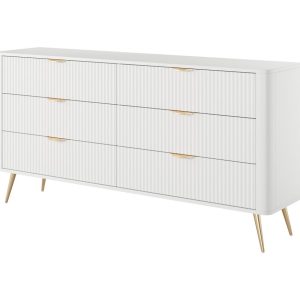 Комод Ланте / Lante з 6 шухлядами 6S/163 білий Ш163xВ81 см.