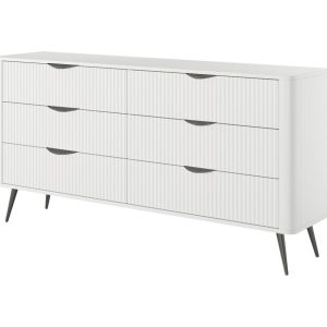 Комод Ланте / Lante з 6 шухлядами 6S/163 білий Ш163xВ81 см.